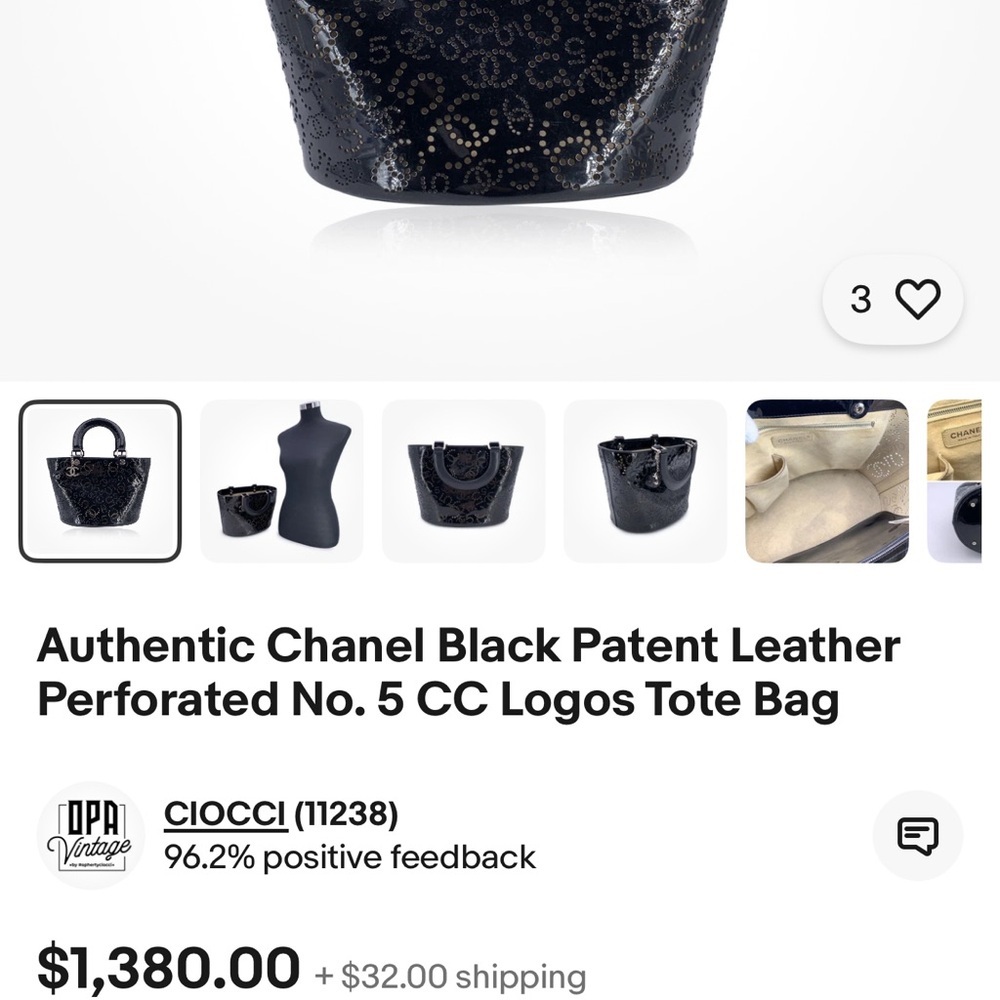 Retail $5000 Chanel tote leather bag authentic rare - Picture 17 of 17